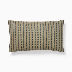 WEST ELM SILK WOVEN GEO  THROW PILLOW COVER NWT